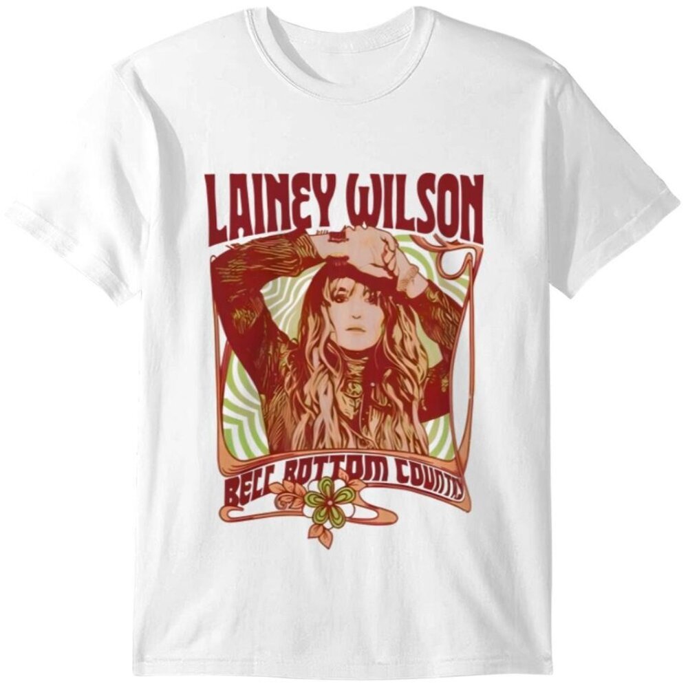 Lainey Wilson Country With A Flare Tour Graphic Tee Music Fan Gift T-Shirt 24